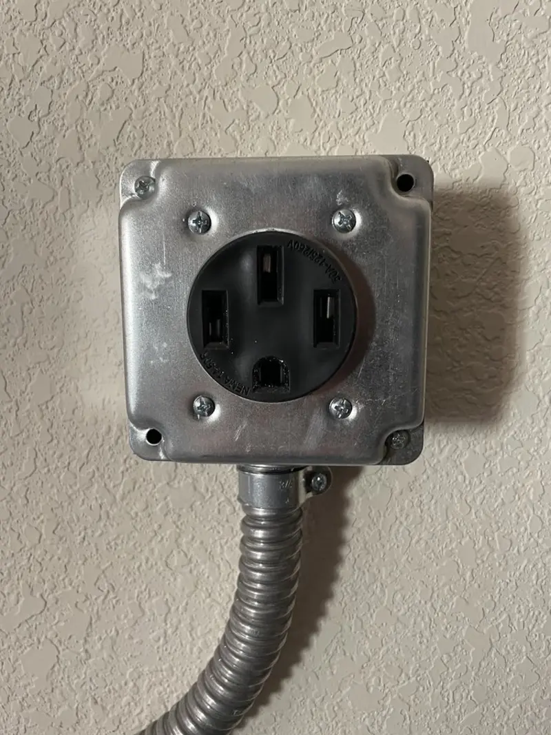 NEMA 14-50 outlet installed for Smart Home Electrical in Winona